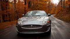 Silver cars convertible Jaguar XKR
