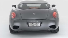 Silver cars Ferrari Zagato 2006 rear view cars