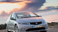 Silver cars Honda civic