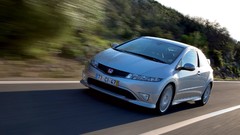 Silver cars Honda civic