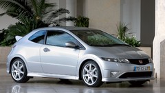 Silver cars Honda civic