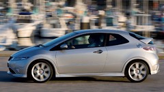 Silver cars Honda civic