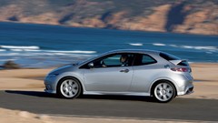 Silver cars Honda civic