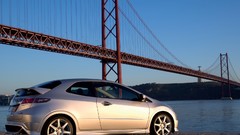 Silver cars Honda civic