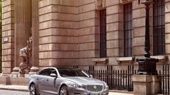 Silver cars Jaguar XJ