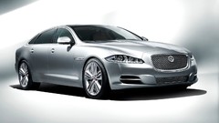 Silver cars Jaguar XJ