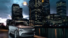 Silver cars Land Rover Range Rover