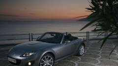 Silver cars Mazda mx-5