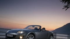Silver cars Mazda mx-5