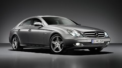 Silver cars Mercedes-Benz grand Mercedes-Benz CLS-Class