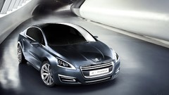 Silver cars Peugeot concept art