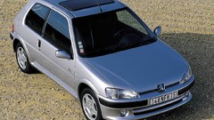 Silver cars Peugeot Peugeot 106