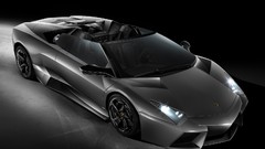Silver cars roadster Lamborghini Reventon