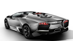 Silver cars roadster Lamborghini Reventon
