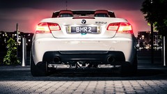 Silver cars street BMW