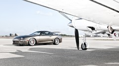 Silver cars Toyota supra