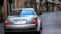 Silver cars vehicles maserati quattroporte