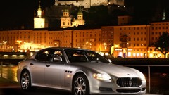 Silver cars vehicles maserati quattroporte