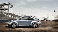 Silver concept art volkswagen beetle