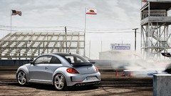 Silver concept art volkswagen beetle