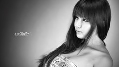 Silver dress asians models Korean Ryu Ji Hye