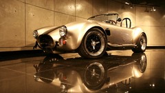 Silver roadster AC Cobra