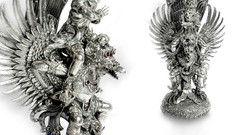 Silver statues artwork