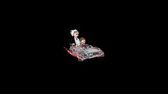 Simple abstract black background Back to the Future solid 