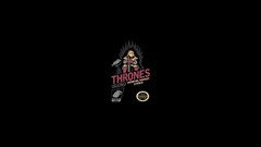 Simple abstract black background solid game of thrones 8-bit 
