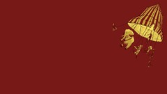 Simple abstract Circus flying elephants simplistic