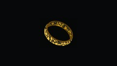 Simple abstract geek rings solid minimalistic nerd the lord of 