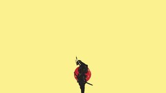 Simple abstract samurai Japanese solid minimalistic artwork 