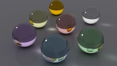 Simple abstract scene 3d