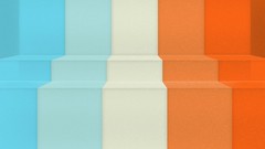 Simple abstract stairs multicolor