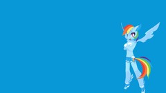 Simple anthropomorphism my little pony rainbow dash