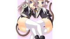 Simple Background anime girls