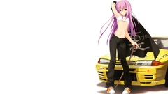 Simple Background anime girls