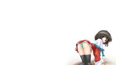 Simple Background anime girls