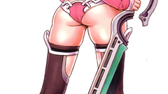 Simple Background anime girls