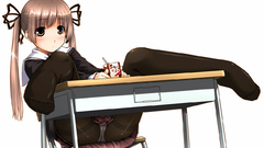 Simple Background anime girls