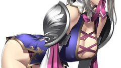 Simple Background anime girls