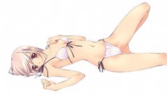 Simple Background anime girls