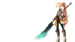 Simple Background anime girls