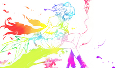 Simple Background anime girls