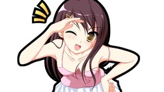 Simple Background anime girls