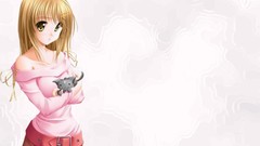 Simple Background anime girls