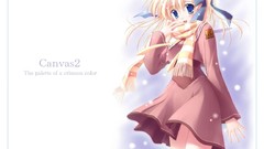 Simple Background anime girls