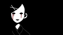 Simple Background anime girls