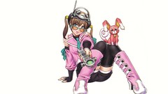 Simple Background anime girls