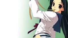 Simple Background black hair